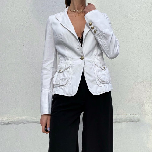 Pinko jacket like new, vintage, size M/L, white