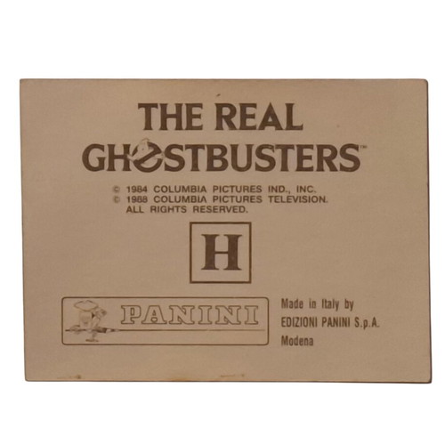 Vintage Panini The Real Ghostbusters Holo Prism Sticker new, collectible