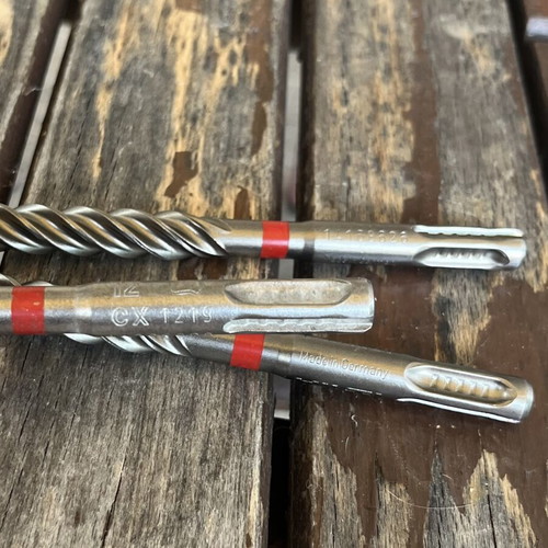 Hilti TE-CX 12 SDS Plus concrete hammer drill bits, 12mm, new, pack of 6