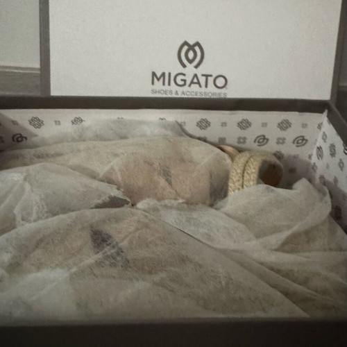 Migato women's platform shoes used, size 38, beige