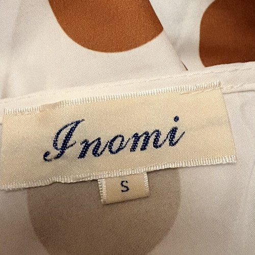 Polka Dot Crop Top S like new, white and brown
