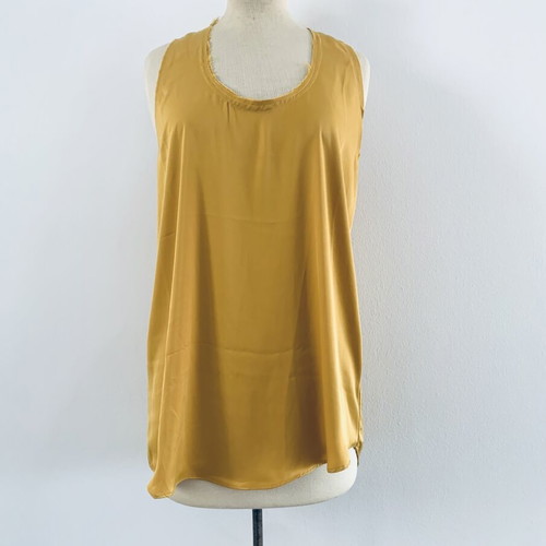 Satin set Simplicity with asymmetric top and wide-leg pants