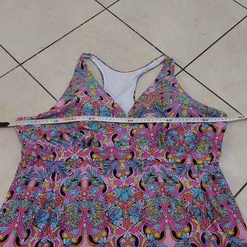 Women's tankini used, pink multicolor, sizes XL/XXL