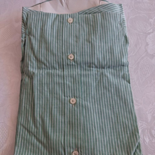 Nastazio Xclusive Striped Banker Shirt 100% Cotton Size M New with Tag