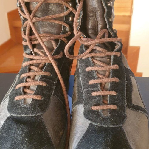 Camper boots used leather and suede brown size 37