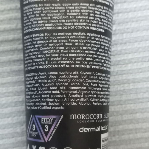 Moroccan Tan body scrub new 150ml, cruelty free & organic