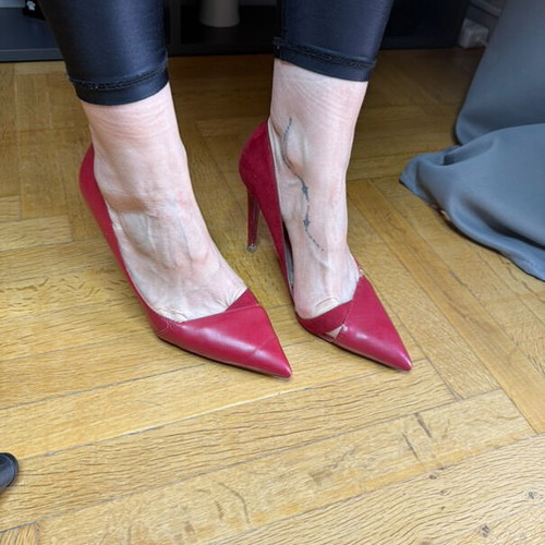 Zara red heels used size 39