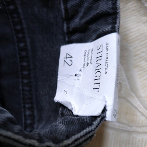 Mango black jeans new, size 42