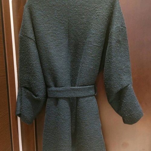 Alise wool coat oversize with belt, green