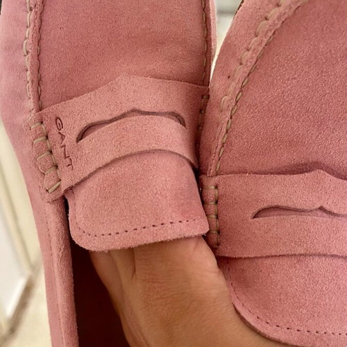 Gant loafers size 41 new, powder pink suede