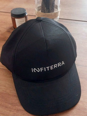 Infiterra Black Baseball Hat new, one size