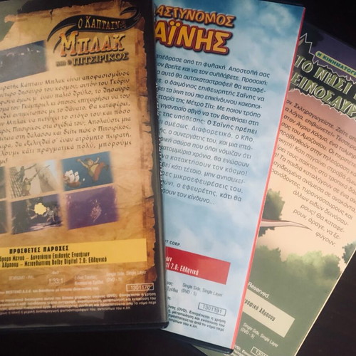 3 animated DVDs used, dubbed