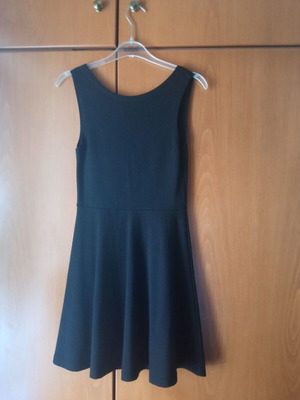 Black winter dress mussa backless, like new, one size
