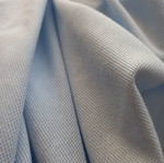 Light blue elastic piqué fabric, 2 meters