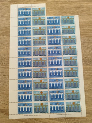 Vintage Europa 1984 Stamps Unused, Values 15 and 27 Drachmas