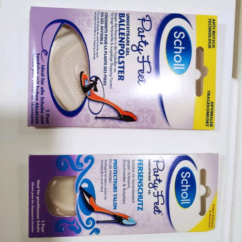 Scholl Party Feet silicone gel insoles set of 2 for heels