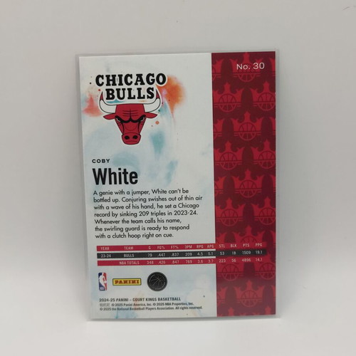 Coby White Panini Court Kings Basketball Card 2024-25 new