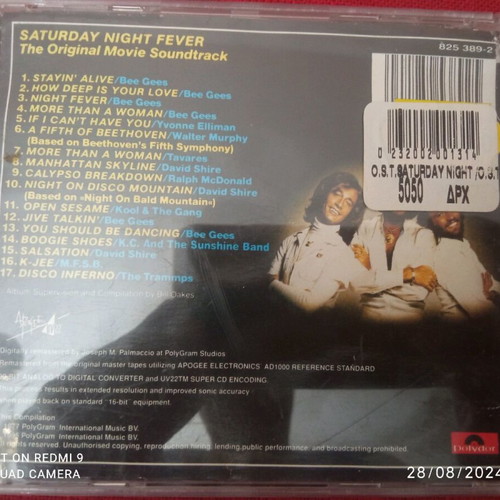 Saturday Night Fever CD like new, original movie soundtrack