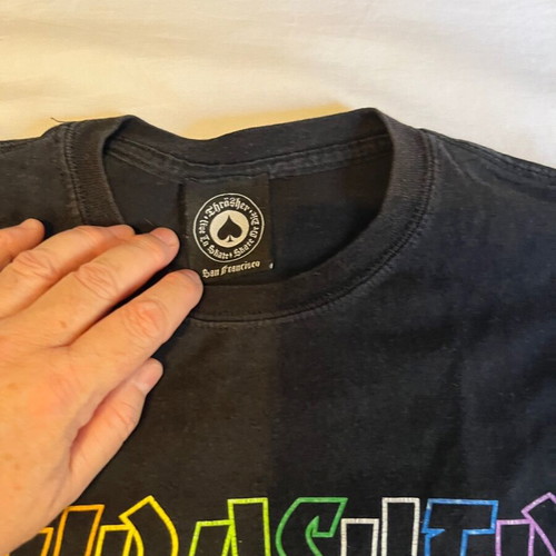 Thrasher T-shirt used, size S, black