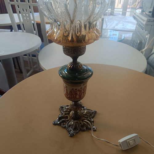 Vintage table lamp used, dimensions 0.42x0.15 m