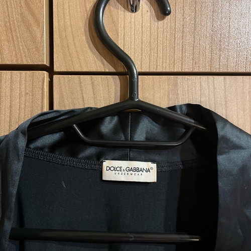 Dolce & Gabbana women's robe like new, black satin