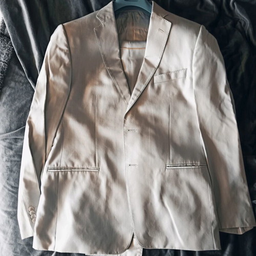 Versace original suit XL, light grey