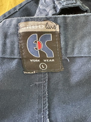CS Work Wear ErgoLine work pants used, size L, dark blue