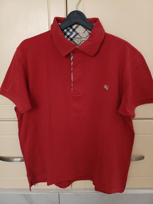 Men's red polo shirt XL like new, short sleeve