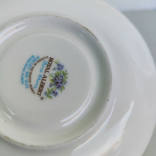 Royal Albert July Forget Me Not Coffee Cup and Saucer new