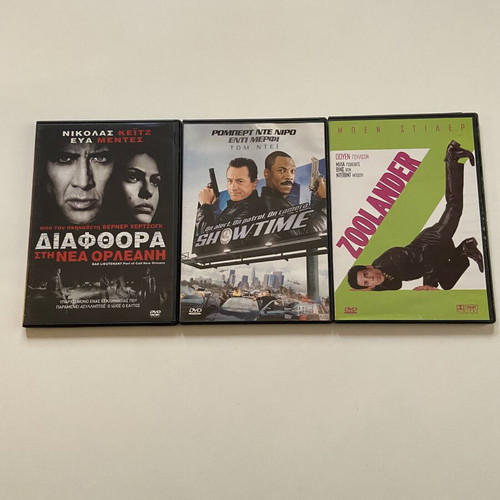 DVD pack of 3 movies like new with subtitles