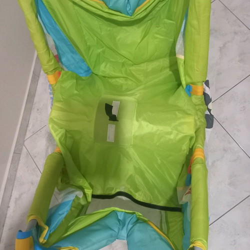 Grecostrom 2-Level Playpen used with mosquito net