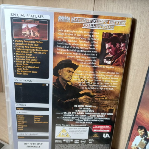 The Magnificent Seven 4 Movie Collection DVD box like new with English subs
