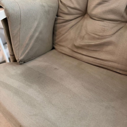 White-Grey Nursing Glider Chair with Stool