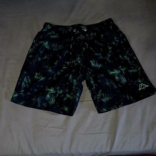 Kappa swimsuit new, size medium, black and green with pockets