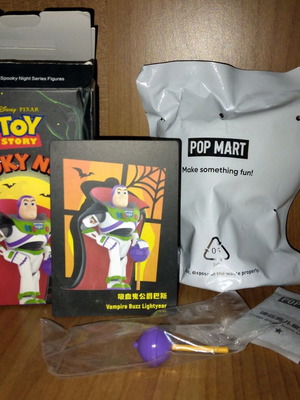 Pop Mart Disney Toy Story Spooky Night Vampire Buzz Lightyear figure new