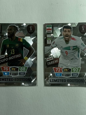 Panini Adrenalyn XL FIFA World Cup Qatar 2022 ограничено издание карти използвани, 2 бр