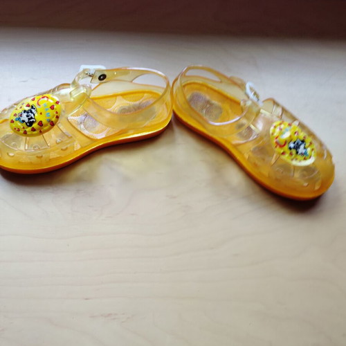 Silicone sandals like new, size 28/29, orange