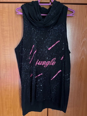 Nassos Louizos sleeveless blouse like new, black, size M