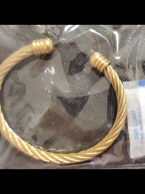 Cuff bracelet goldplated stainless steel new