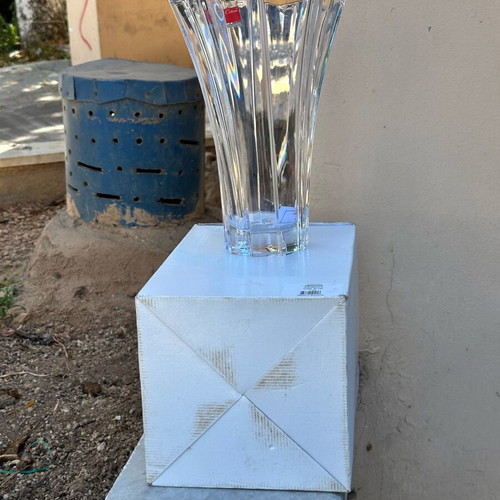 Celeste Crystal Vase 24% Lead Crystal 30cm like new with Box