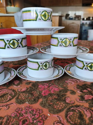 Tea and coffee cups new, set