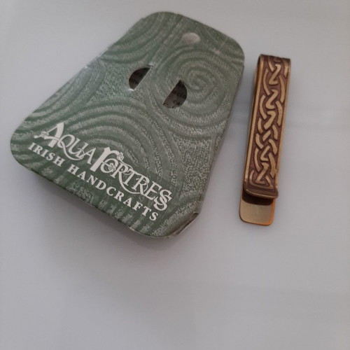 Money clip 14K gold Celtic new