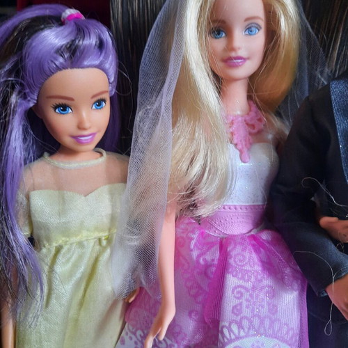 Barbie & Ken doll set, wedding and sisters