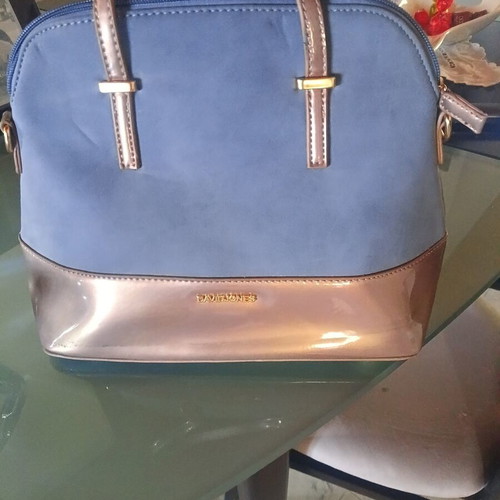 Women's handbag blue and gold new