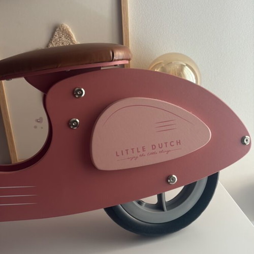 Little Dutch balance bike pink wooden new