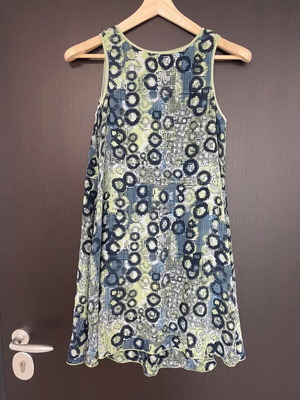 Silk dress Soun like new, multicolor blue, size S