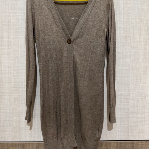 Porta Fortuna long cardigan S/M like new, beige brown