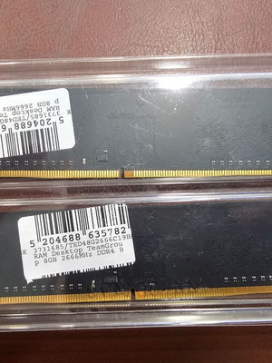 DDR4 RAM 16GB (2x8GB) 2666MHz Teamgroup για desktop σαν καινούργιο