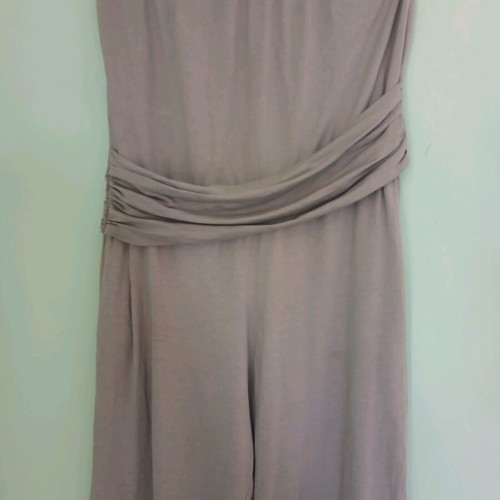 Cotton strapless jumpsuit like new, size M, pistachio color