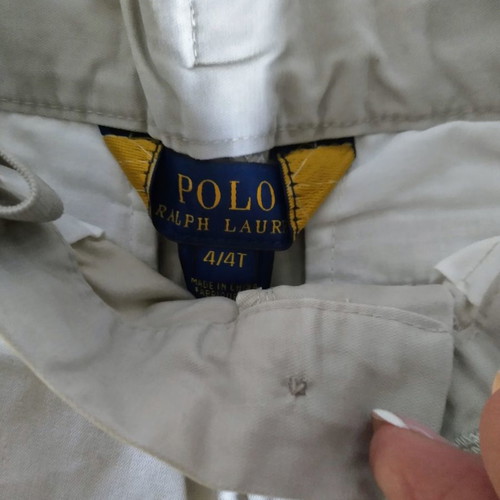 Ralph Lauren boys' pants 4 years, cotton, like new, light beige